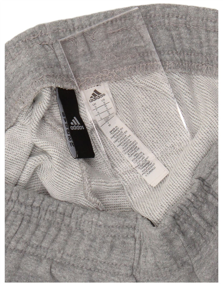 Damskie spodenki sportowe ADIDAS UK 8, małe, szare, bawełniane