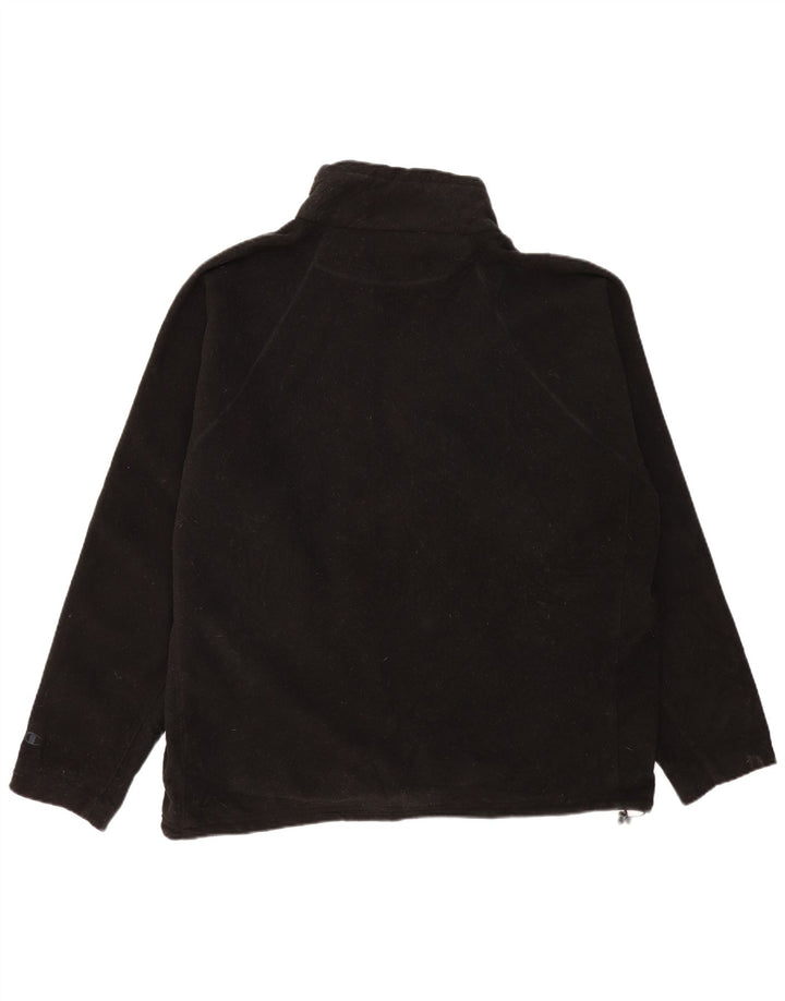 CHAMPION Mens Fleece Jacket UK 44 2XL Black Polyester