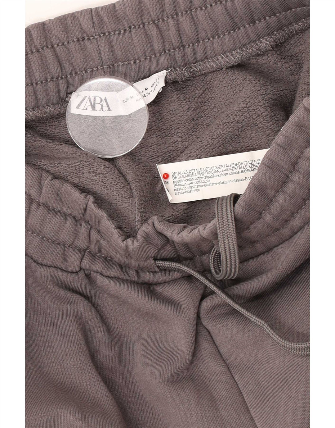 Damskie spodnie dresowe Zara Joggers UK 14 Średnioszary, bawełniany