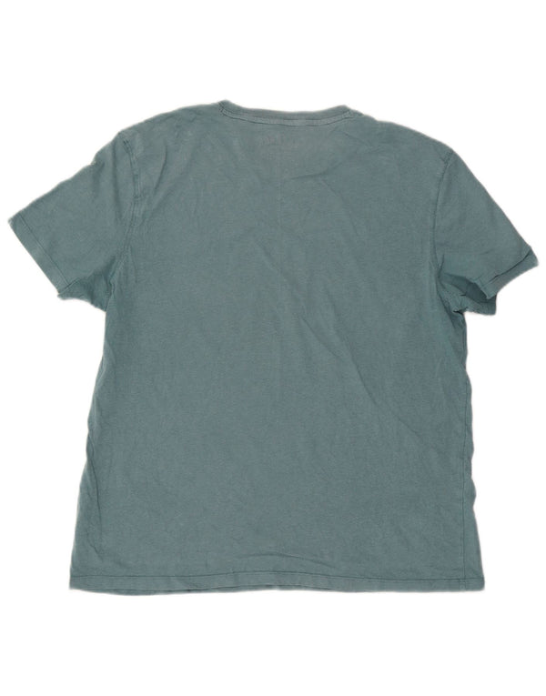 T-shirt męski Fat Face XL, niebieski, bawełniany