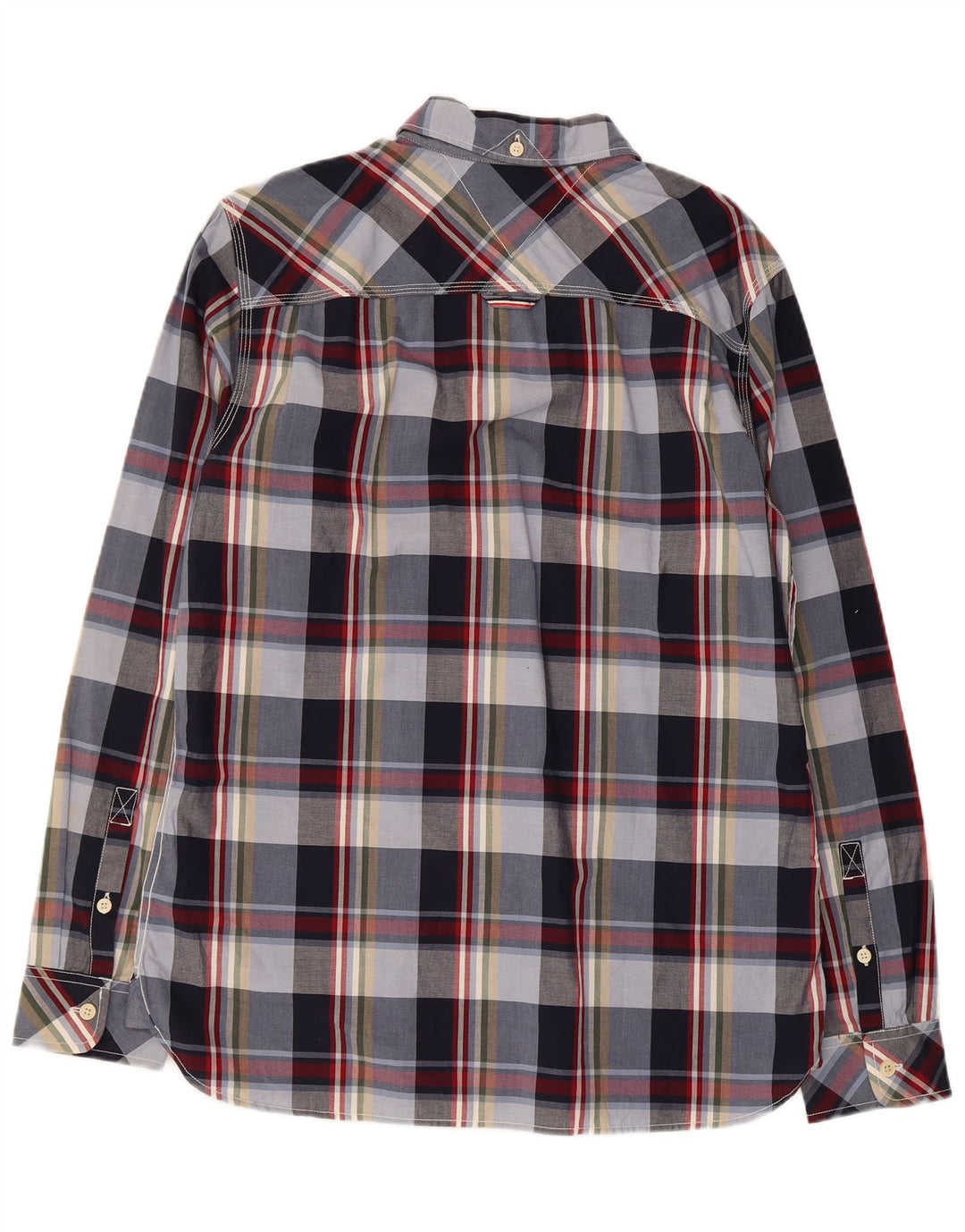 Koszula męska Tommy Hilfiger, duża, bawełniana w granatową kratę