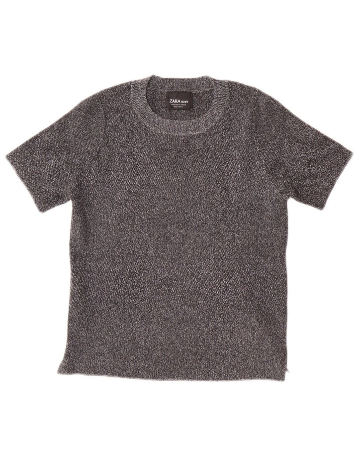 Damska koszulka Crop Top ZARA UK 8 Small Grey