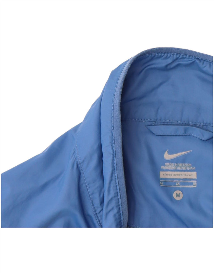 Męska kurtka przeciwdeszczowa Nike UK 38 Nylon w kolorze średniego błękitu