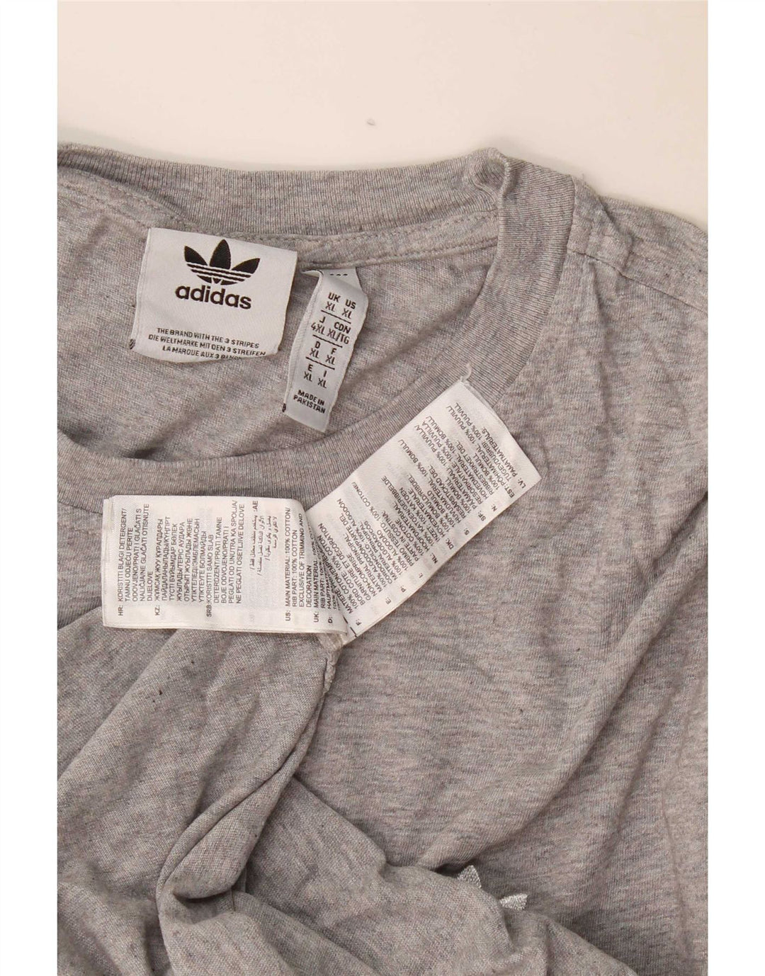 Adidas Męska koszulka Top XL Szara bawełna