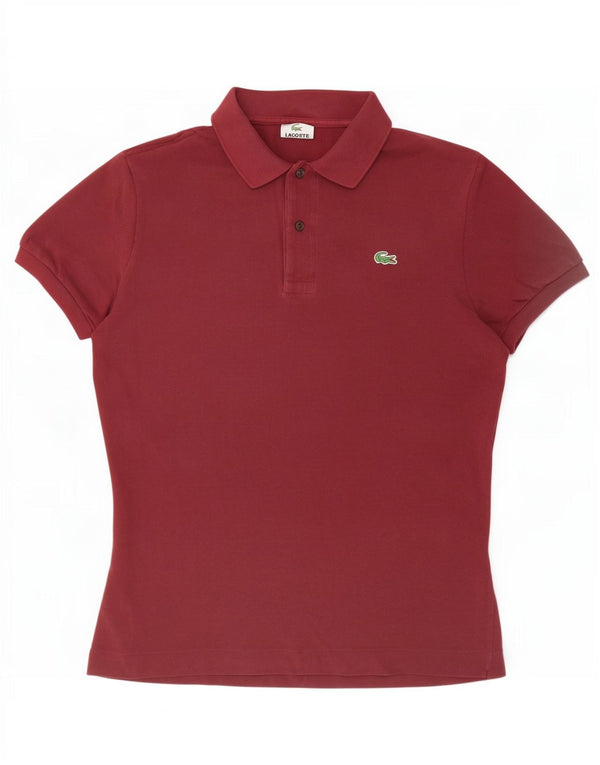 Męska koszulka polo Lacoste, rozmiar 4, średnia, bordowa bawełna