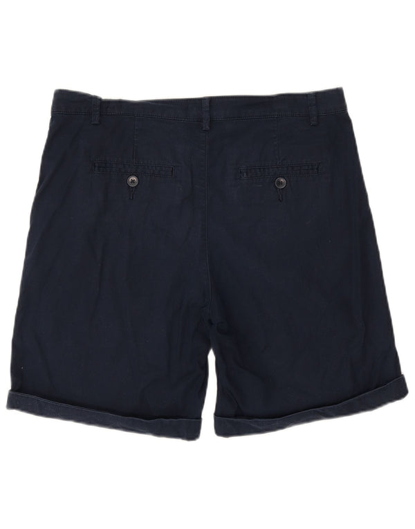 BENETTON Womens Chino Shorts W32 Large Navy Blue