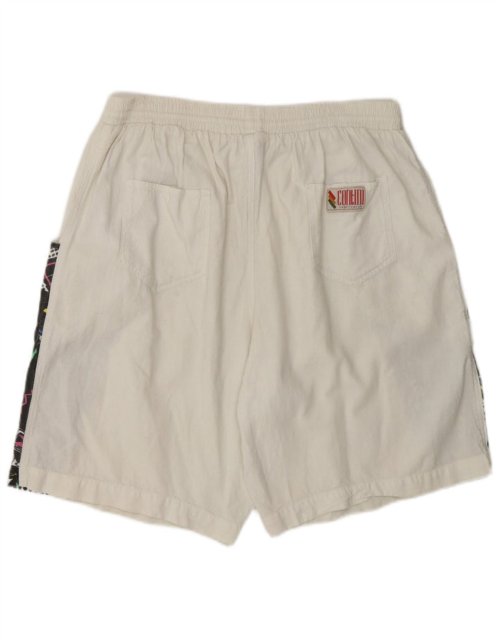 Męskie spodenki sportowe Vintage XL w kolorze białym