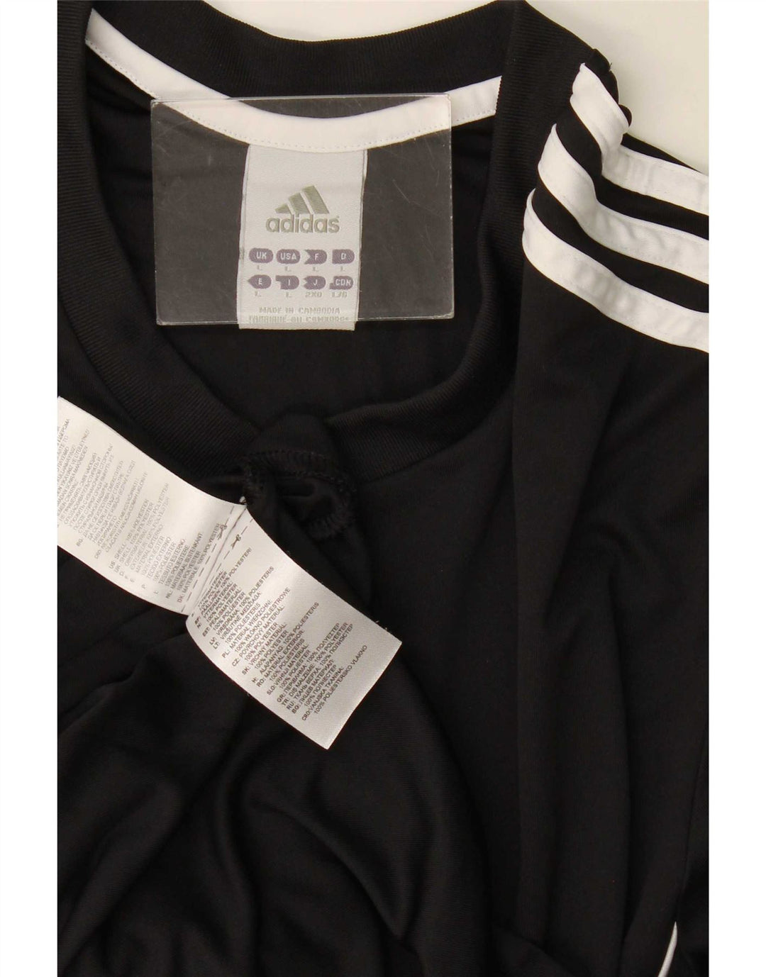Adidas Męska koszulka Climalite Top, duża, czarna, z poliestru
