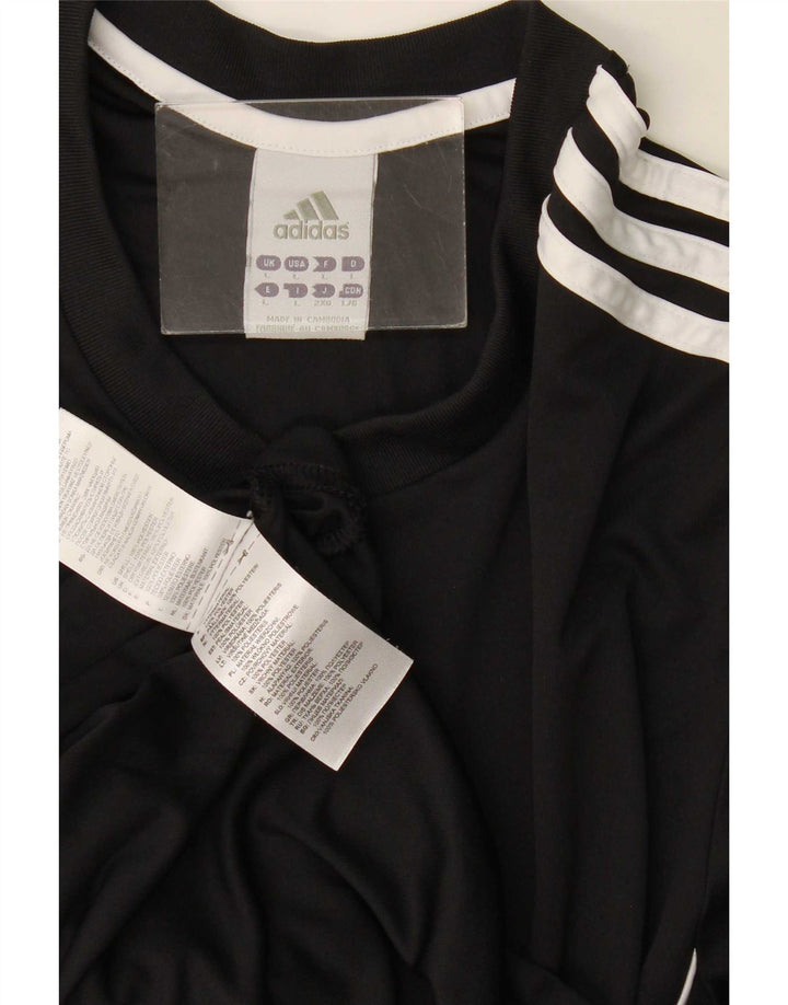 Adidas Męska koszulka Climalite Top, duża, czarna, z poliestru