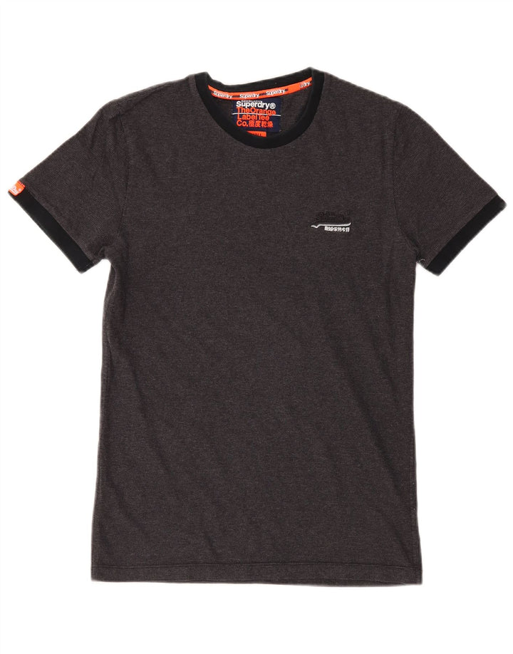 Męski T-shirt Superdry, mały, szary, bawełniany