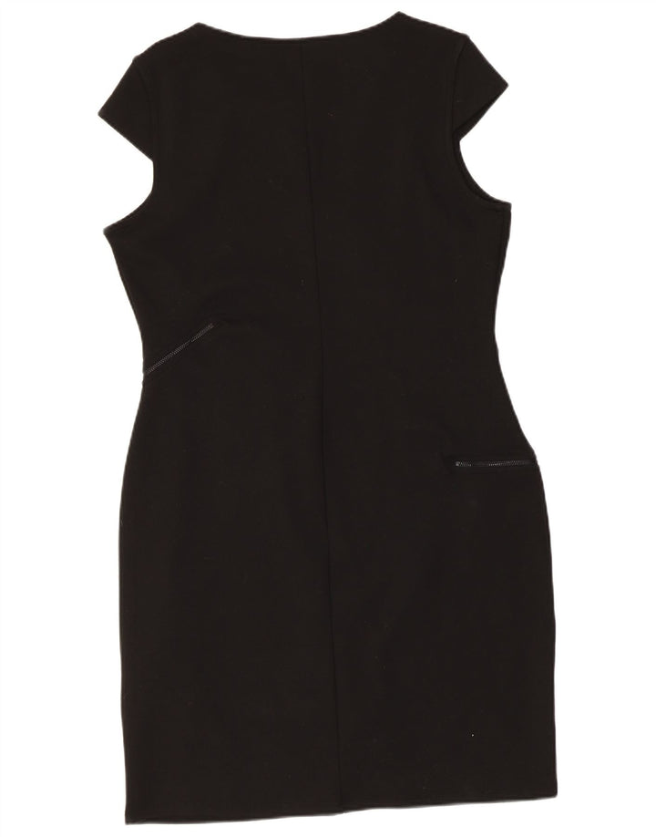 Damska sukienka z grafiką Desigual UK 18 XL, czarna, geometryczna, poliester