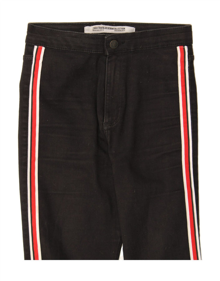 ZARA Womens Jegging Jeans EU 36 Small W24 L29 Black Striped Vintage Zara and Second-Hand Zara from Messina Hembry 