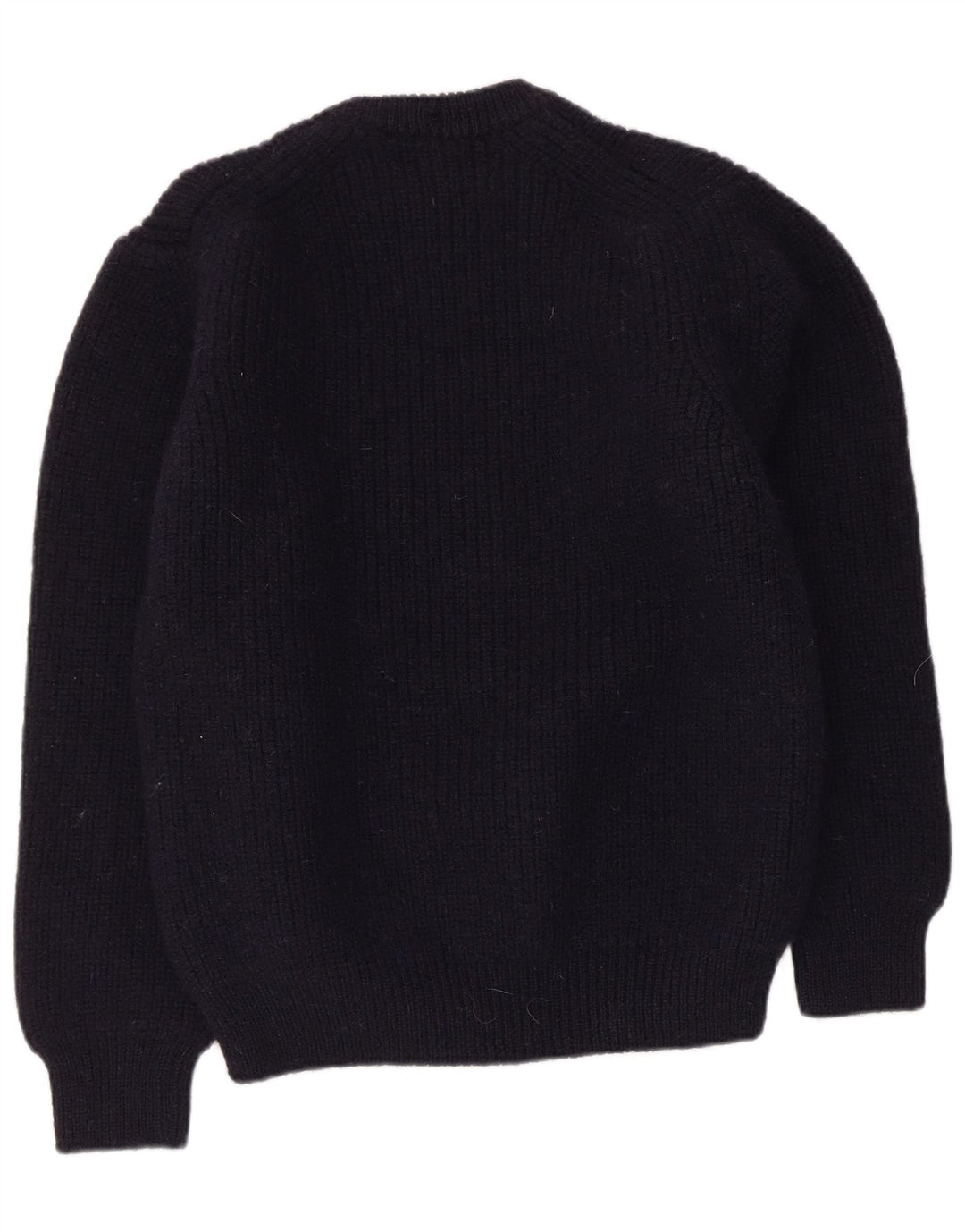 Męski sweter z okrągłym dekoltem Barbour, duży granatowy, nowa wełna