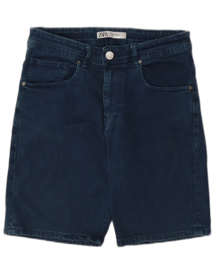 Męskie spodenki jeansowe Zara EU 40 Medium W31 Granatowa bawełna