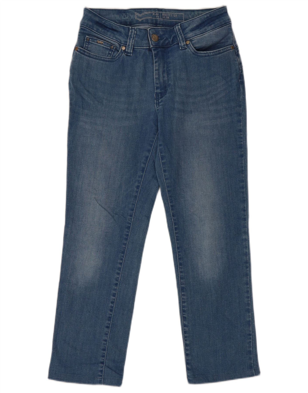 Damskie jeansy Gas Britty Crop Slim W25 L23 Niebieskie bawełniane