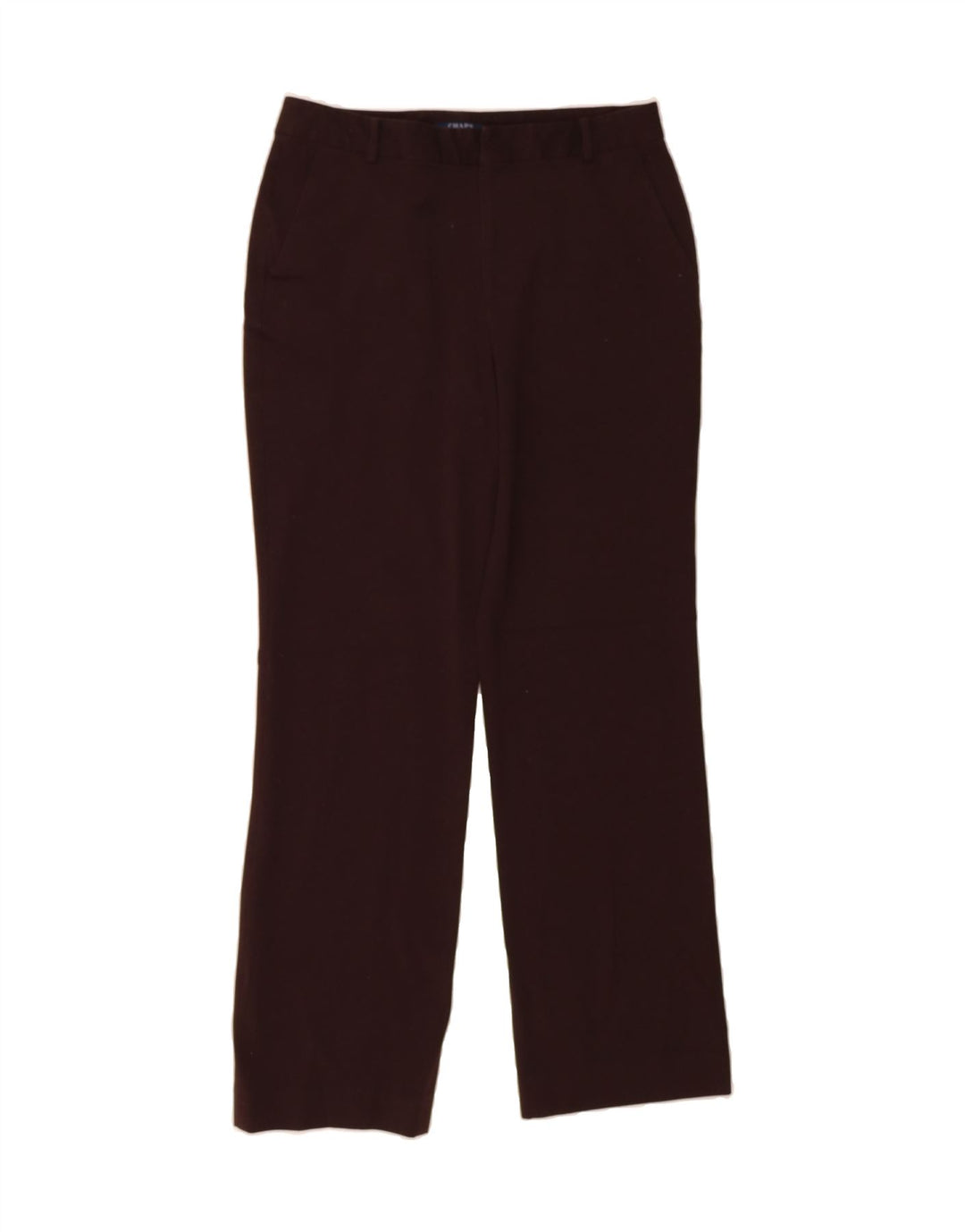 CHAPS Womens Straight Casual Trousers US 8 Medium W30 L30 Brown Polyester Vintage Chaps and Second-Hand Chaps from Messina Hembry 