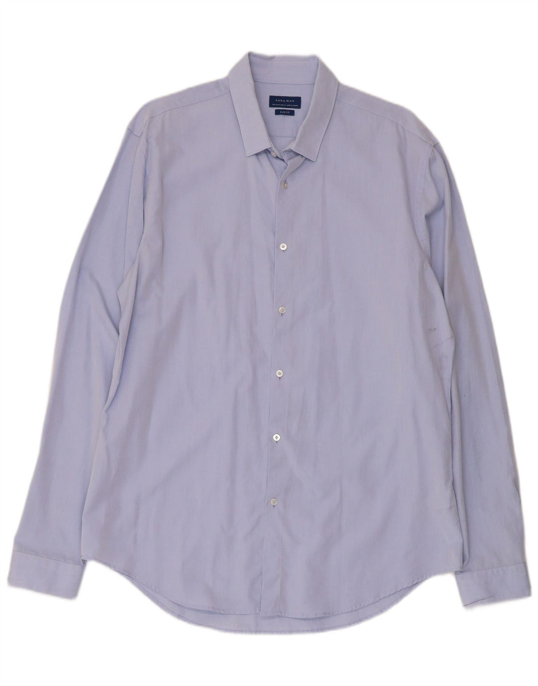 Koszula męska Zara Slim Fit XL, niebieska, bawełniana