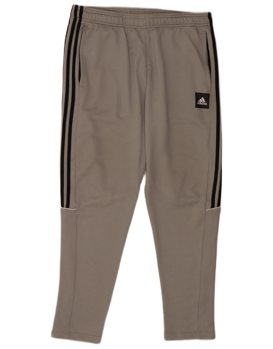 Męskie spodnie dresowe Adidas, duże, szare, z poliestru