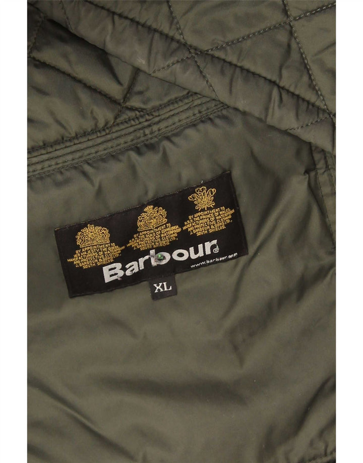 Męska pikowana kurtka Barbour UK 42 XL w kolorze zielonym