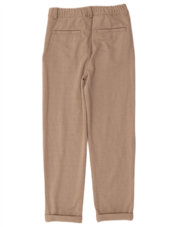 Spodnie chino chłopięce Zara 9-10 lat W26 L23 beżowy poliester