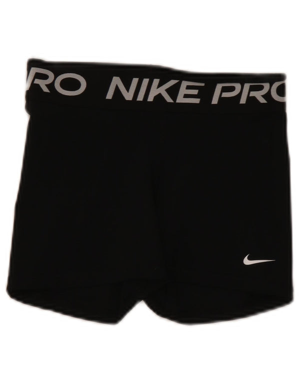 Damskie spodenki sportowe Nike Dri Fit Graphic UK 8, małe, czarne, poliestrowe