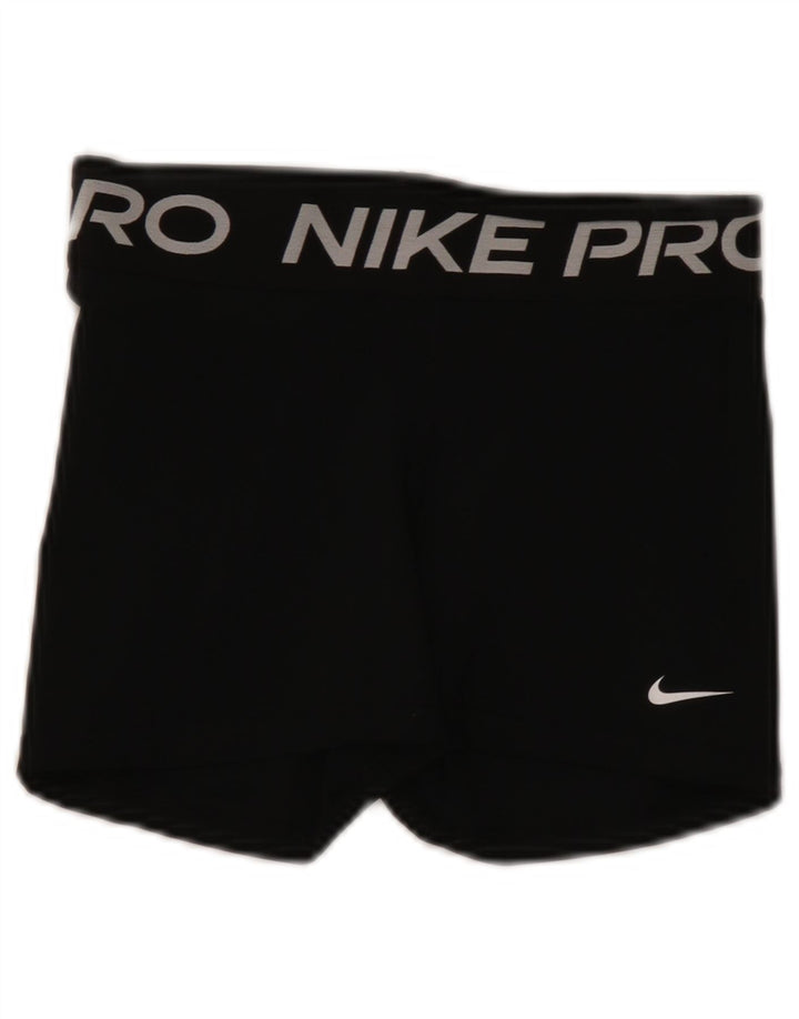 Damskie spodenki sportowe Nike Dri Fit Graphic UK 8, małe, czarne, poliestrowe