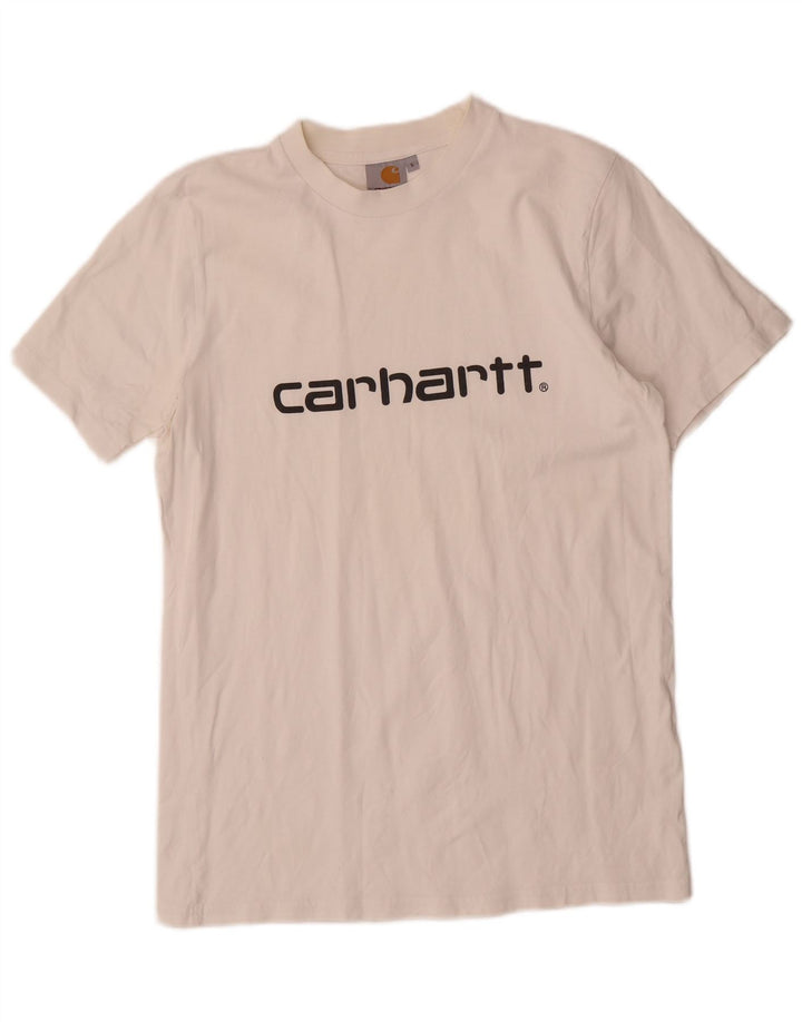 Męski T-shirt z grafiką Carhartt, mały, biały