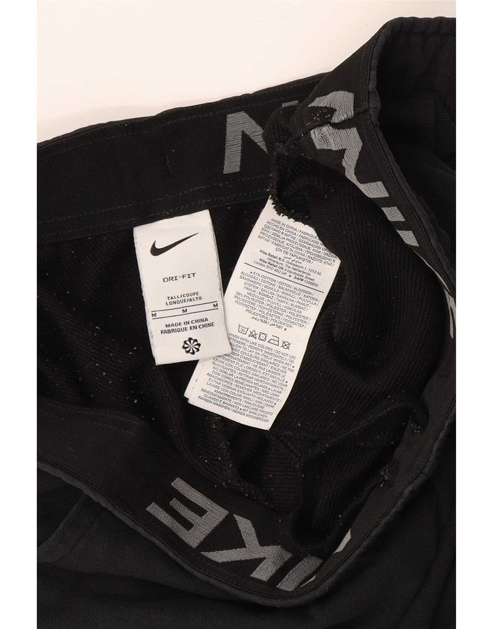Męskie spodnie dresowe Nike Dri Fit Joggers, średnia czarna bawełna