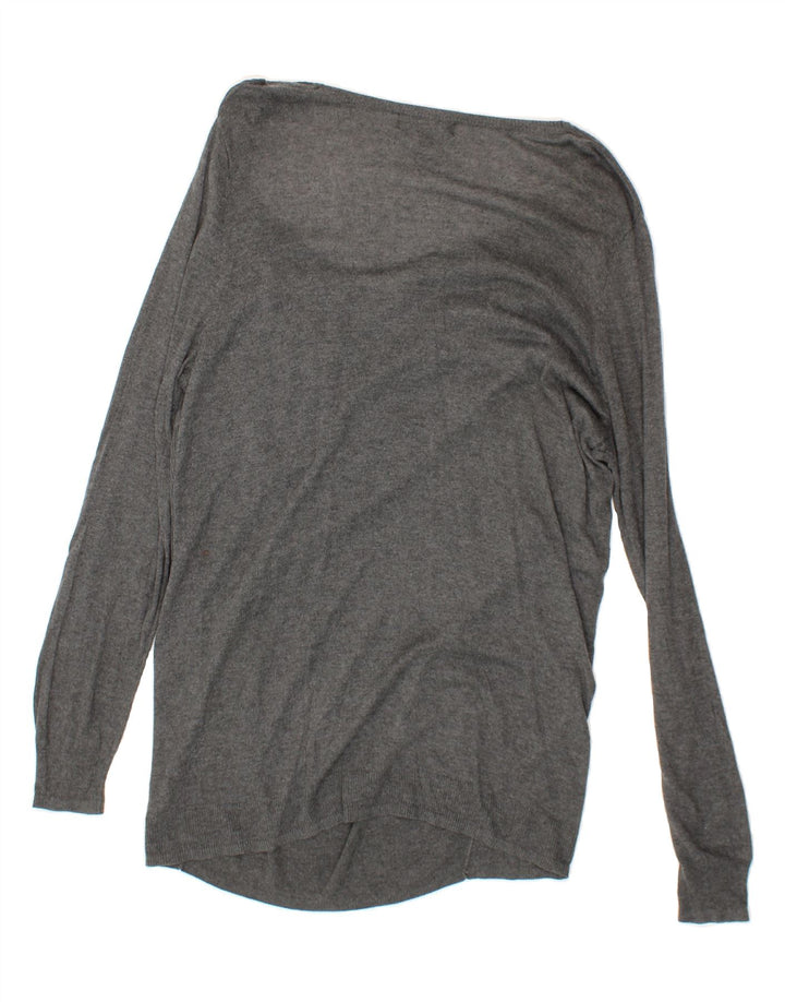 MOSSIMO Womens Boat Neck Jumper Sweater UK 20 2XL Grey Nylon Vintage Mossimo and Second-Hand Mossimo from Messina Hembry 