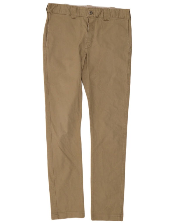 Męskie spodnie typu slim, skinny chino Dickies W32 L32, bawełna khaki
