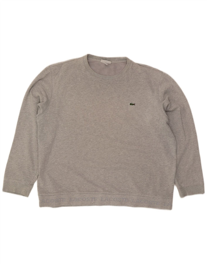Męska bluza Lacoste Rozmiar 8 3XL Szara bawełna w plamki