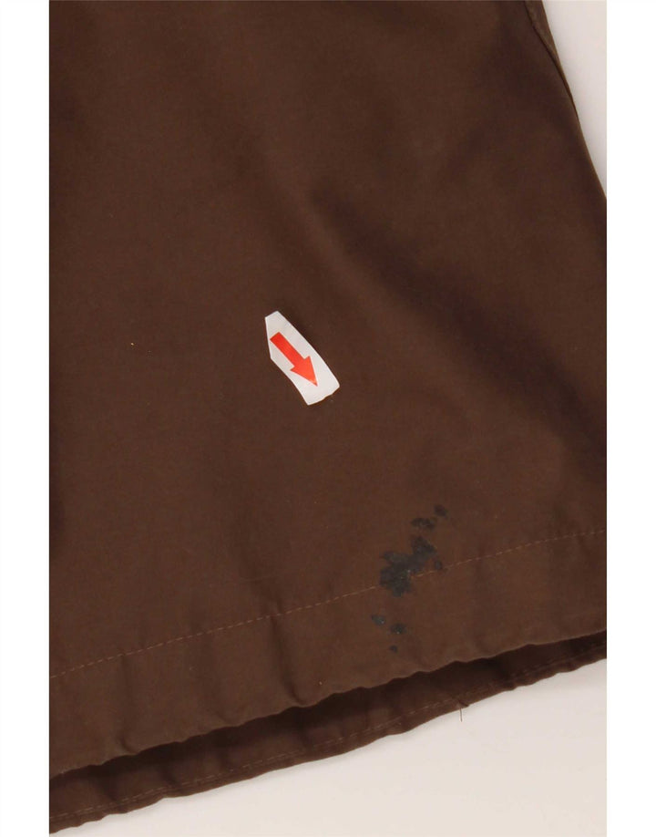 Damska kurtka parka z kapturem Jack Wolfskin UK 16, duża, brązowa, poliester
