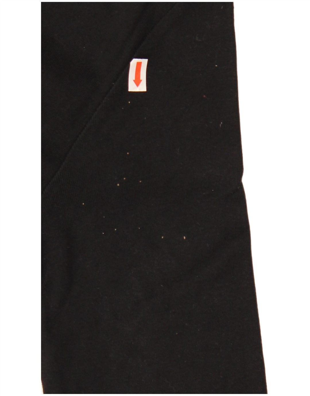 ARMANI JEANS Damski top graficzny z rękawem 3/4, UK 12, średni czarny, bawełniany