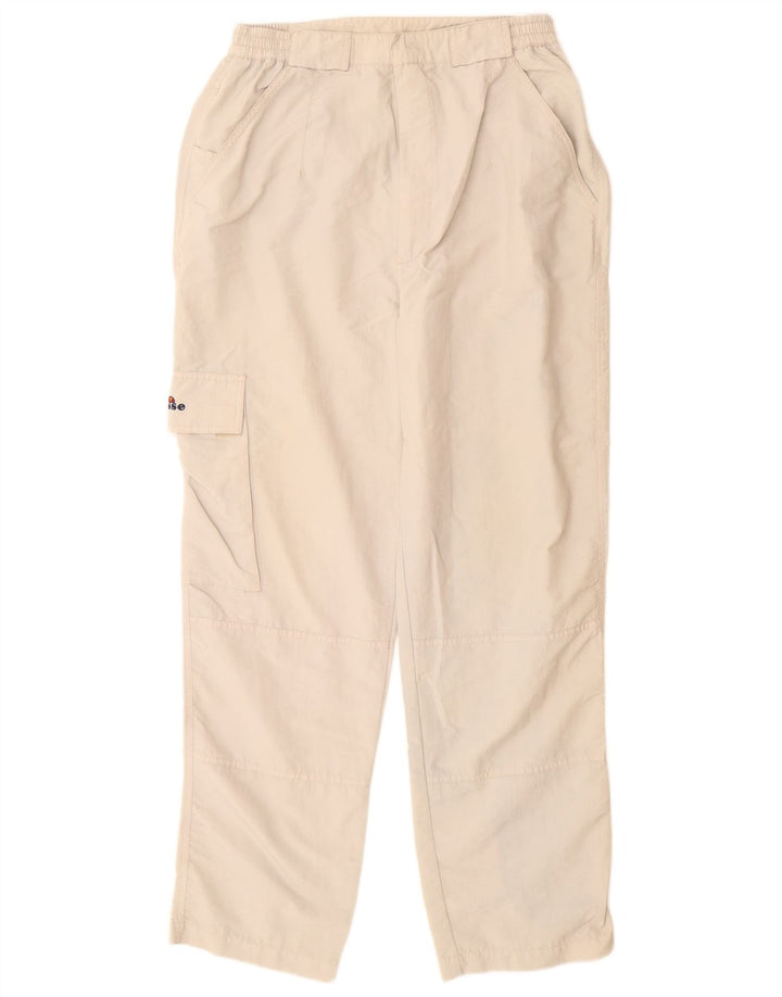 Męskie proste spodnie cargo Ellesse Medium W30 L30 Beżowy poliamid