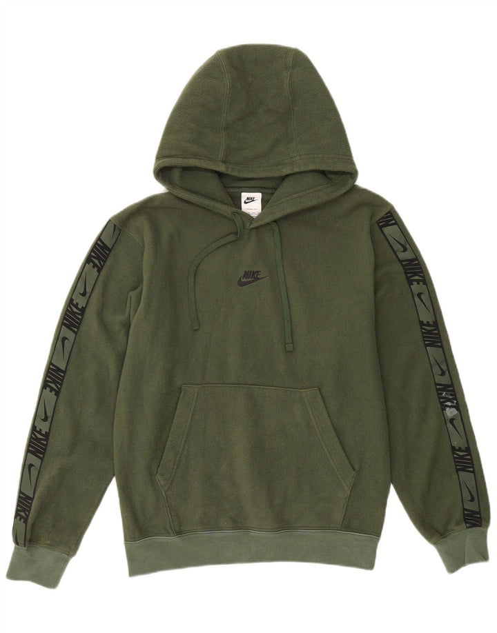 Męski sweter polarowy z kapturem NIKE Therma-Fit XS, zielony, poliestrowy