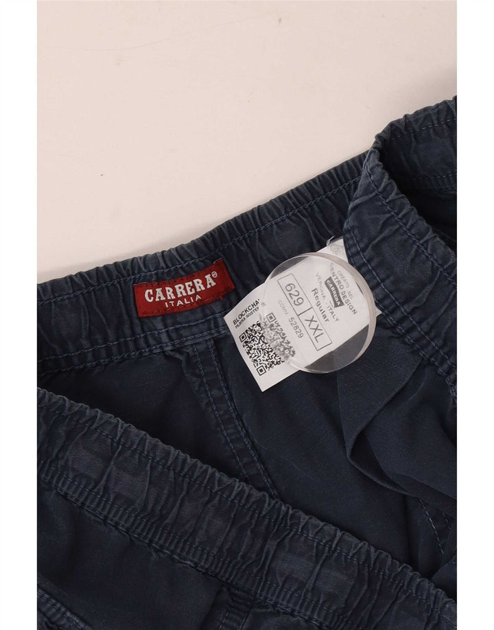 Męskie spodenki cargo Carrera 629 2XL W42 Granatowa bawełna