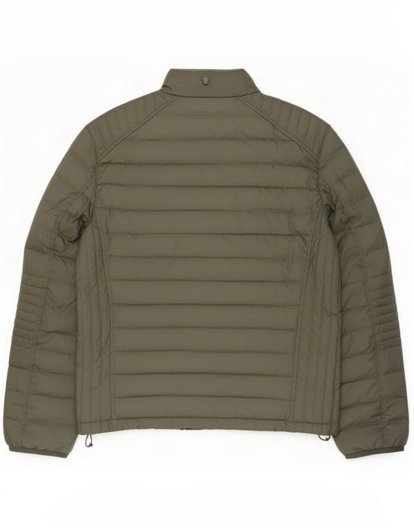 Męska ocieplana kurtka Massimo Dutti UK 40, duża, khaki, poliester