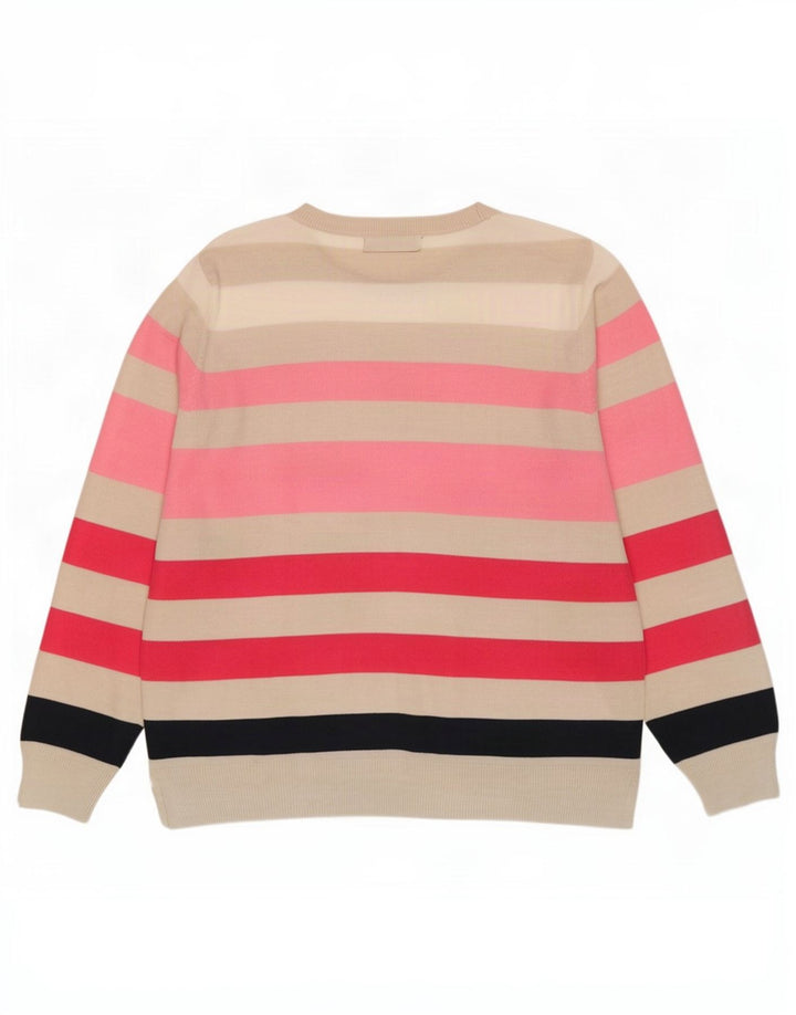 Marks & Spencer Damski sweter z dekoltem w łódkę, UK 14, duży, wielokolorowy