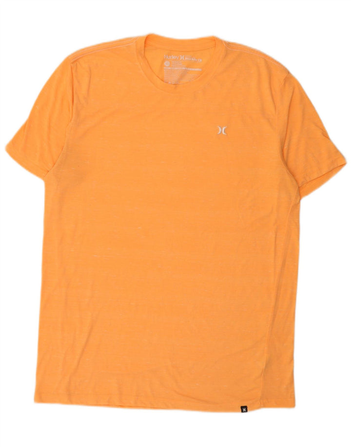 Męski T-shirt Hurley Premium Fit, duży, pomarańczowy, poliester
