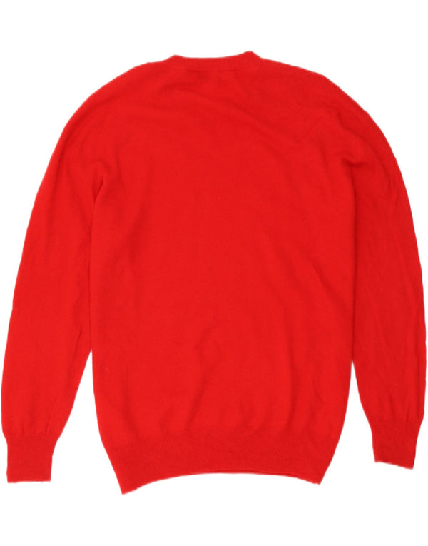 Sweter damski Zara z okrągłym dekoltem UK 18 XL, czerwona wełna