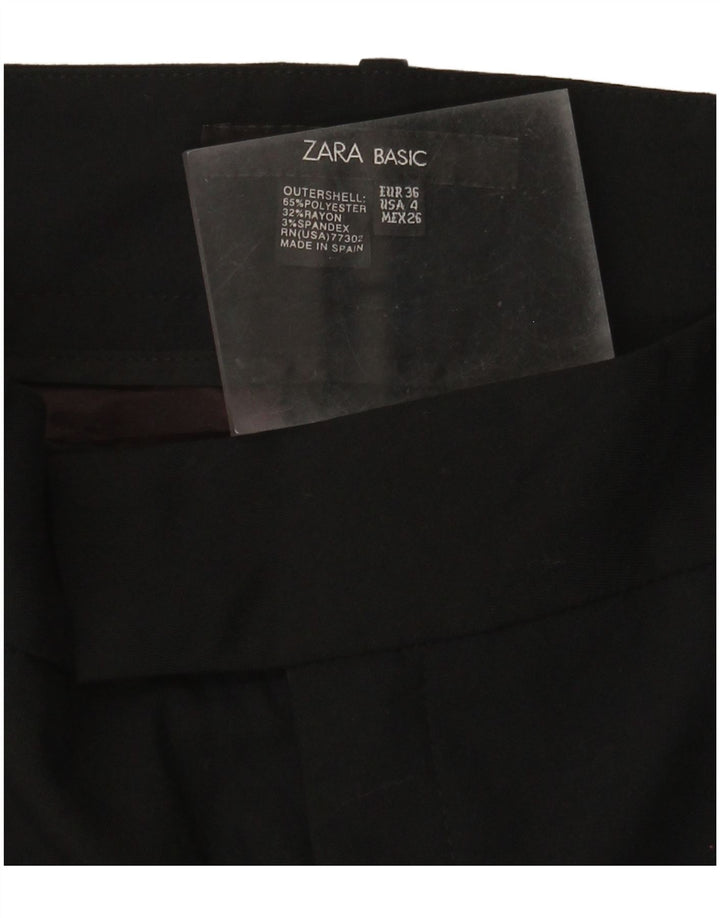 Spodnie damskie Zara Bootcut EU 36 XS W26 L28 Czarny poliester