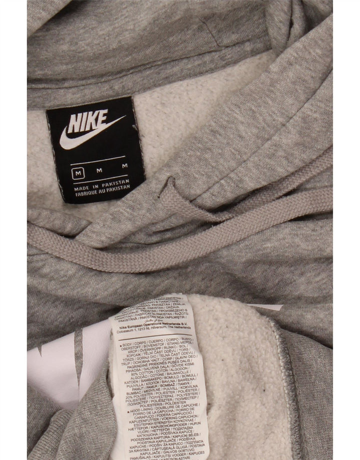 Męski sweter z kapturem Nike Graphic, średnioszary, bawełniany