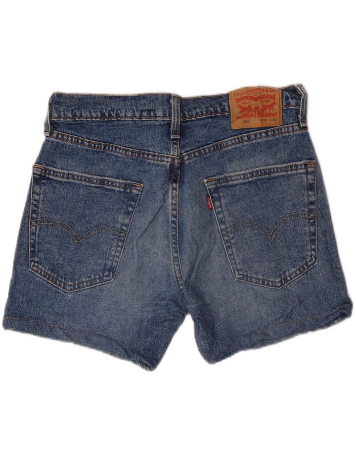 Męskie spodenki jeansowe LEVI'S 502 W30 Średnioniebieskie, bawełniane