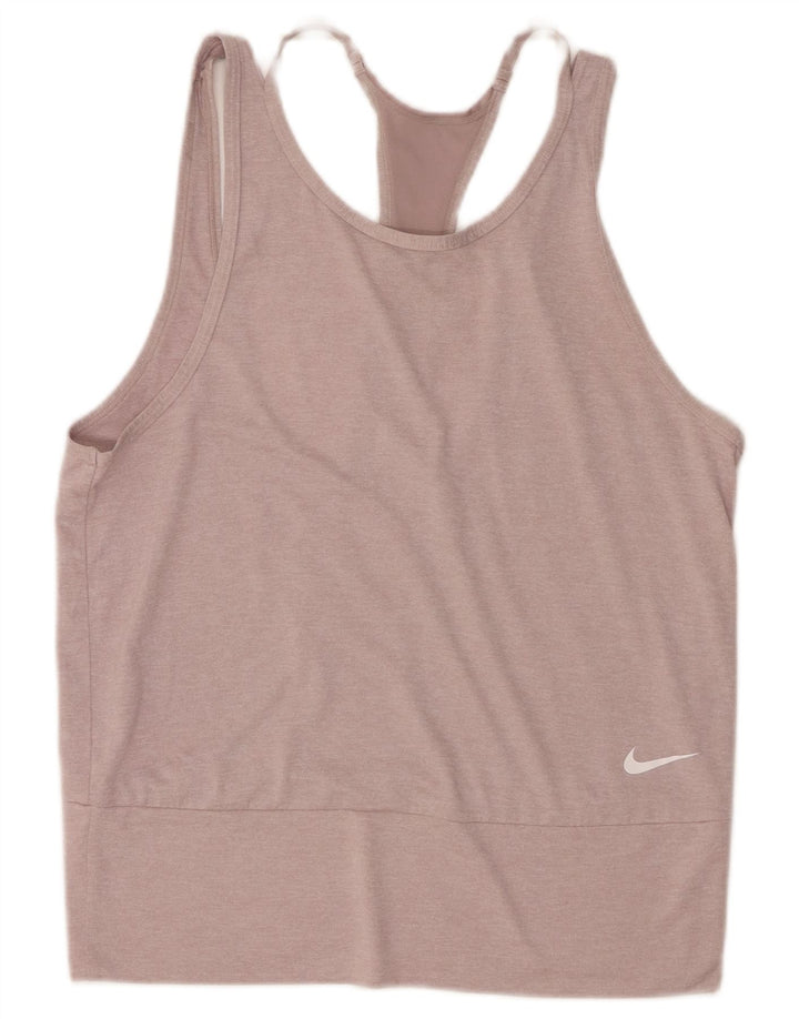 Damska koszulka z kamizelką Nike Dri Fit UK 12, średni róż
