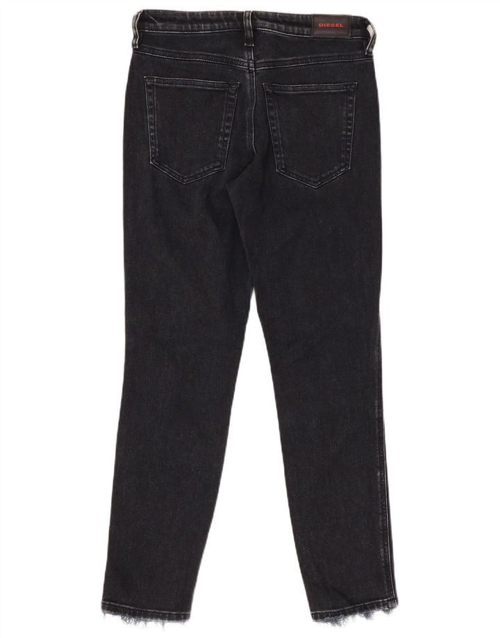 DIESEL Damskie jeansy Babhila o regularnym kroju, wąskie, obcisłe W27 L27, czarne bawełniane