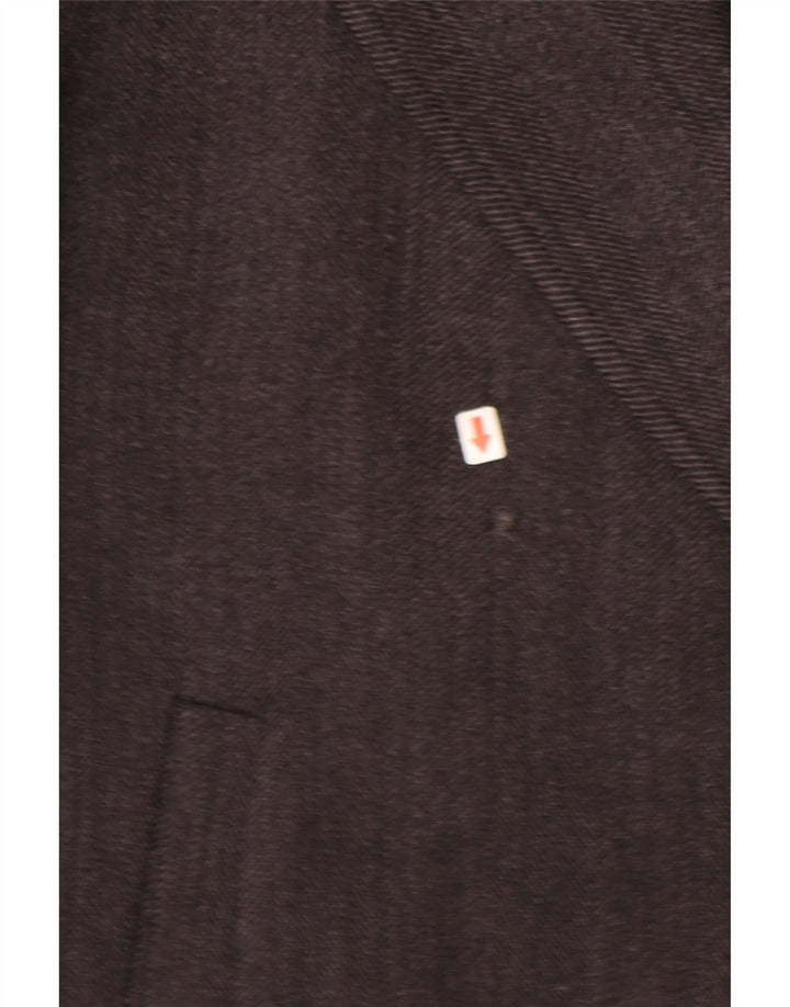 Płaszcz męski GEOX UK 46 3XL Szara wełna w jodełkę