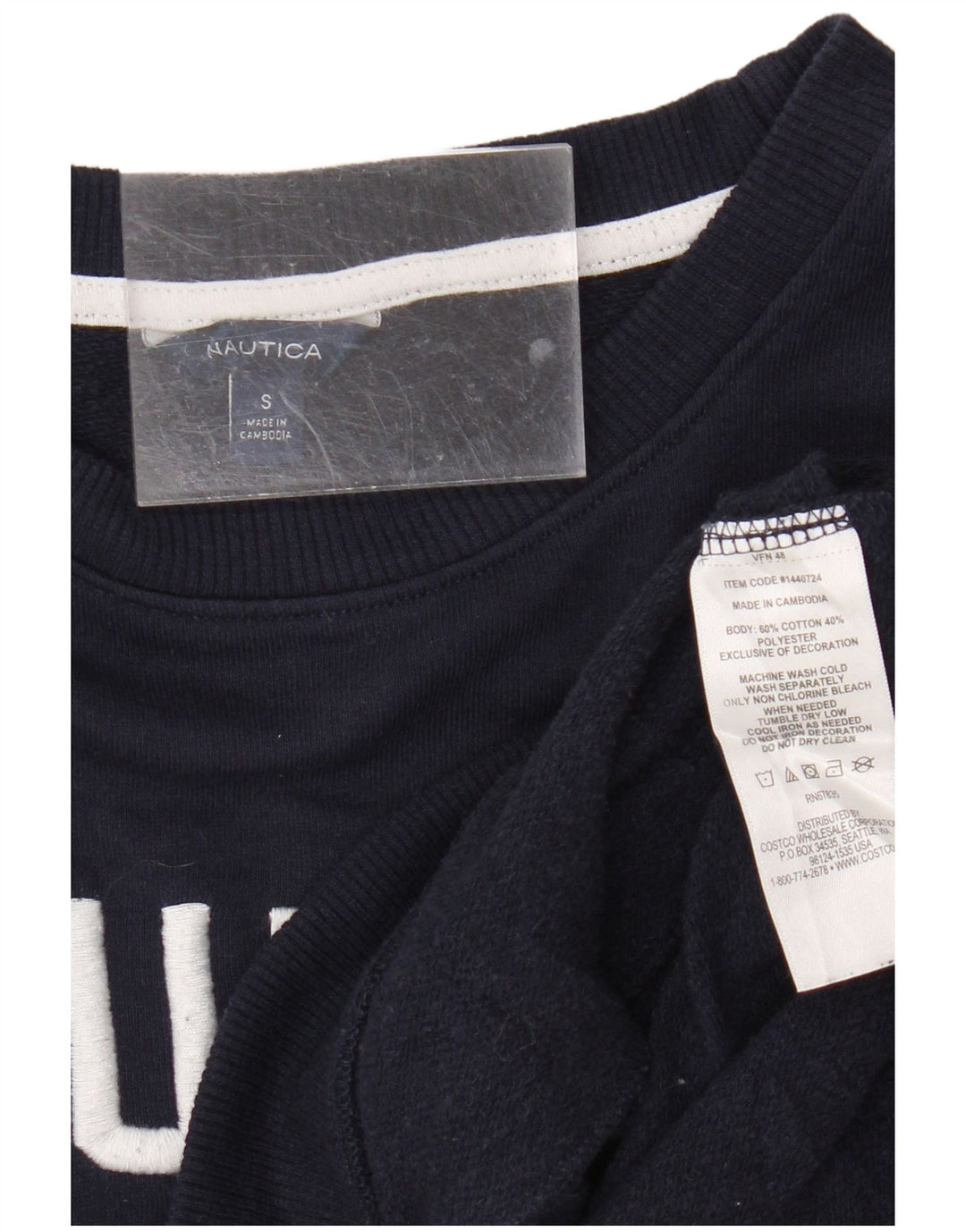 Damska bluza oversize Nautica z grafiką UK 10, mała, granatowa