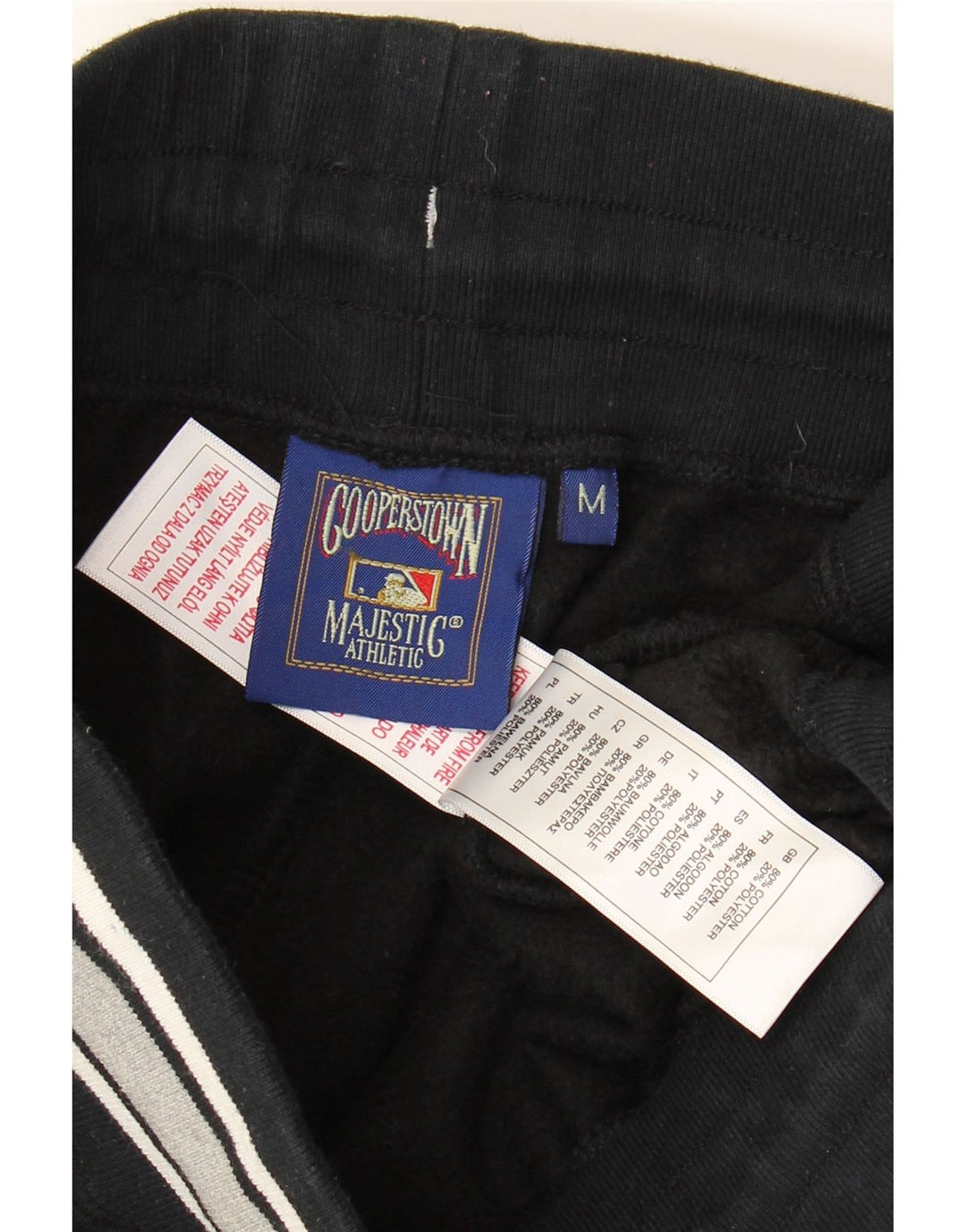 Męskie spodnie dresowe Majestic New York Yankees w kolorze średniej czerni