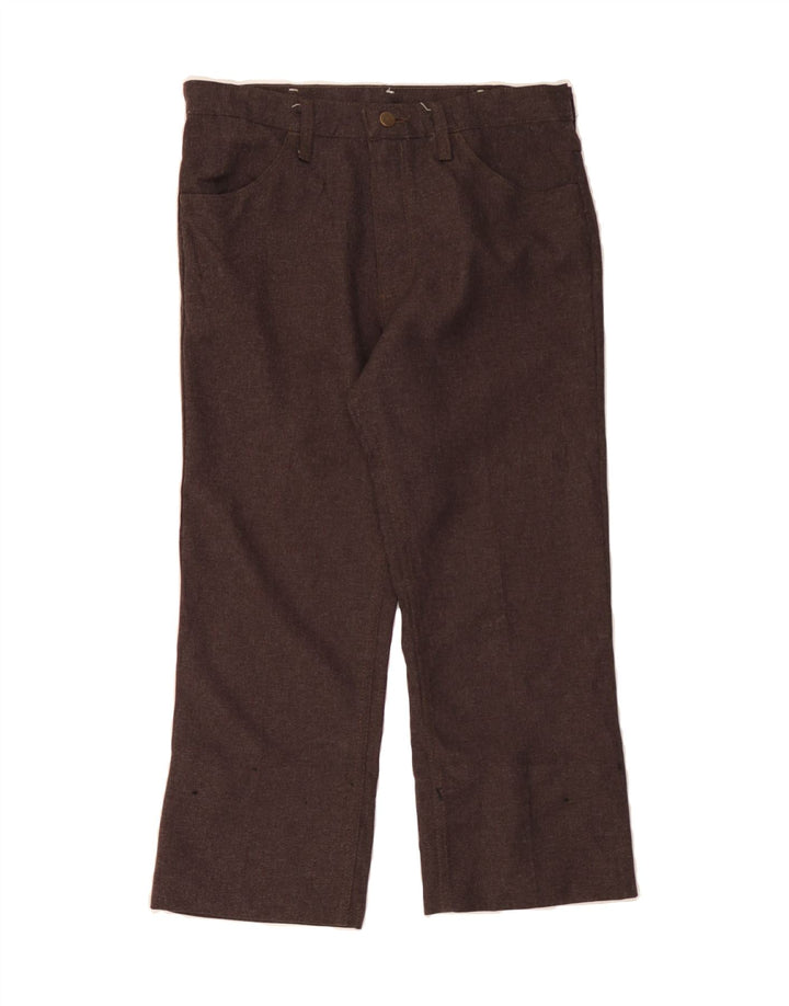 WRANGLER Womens Bootcut Casual Trousers W30 L23 Brown Vintage Wrangler and Second-Hand Wrangler from Messina Hembry 