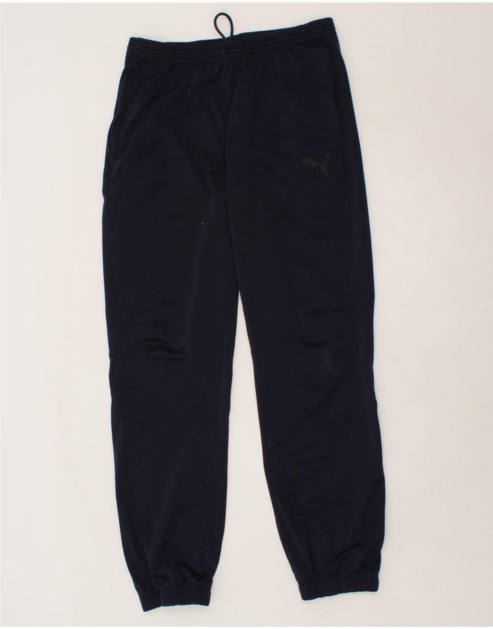 PUMA Mens Tracksuit Trousers Joggers Medium Navy Blue Polyester Vintage Puma and Second-Hand Puma from Messina Hembry 